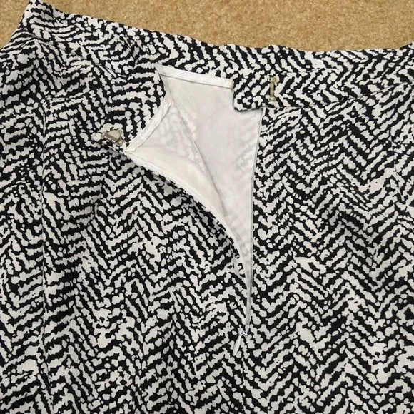 Vintage George Simonton Skirt Suit Black & White Patterned - Picture 8 of 10